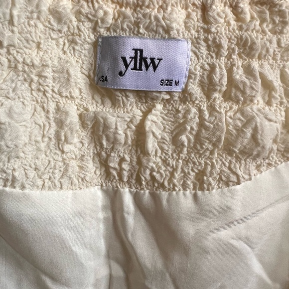Yllw The Label - Tatum Bubble Tie Vest cream - Picture 5 of 7